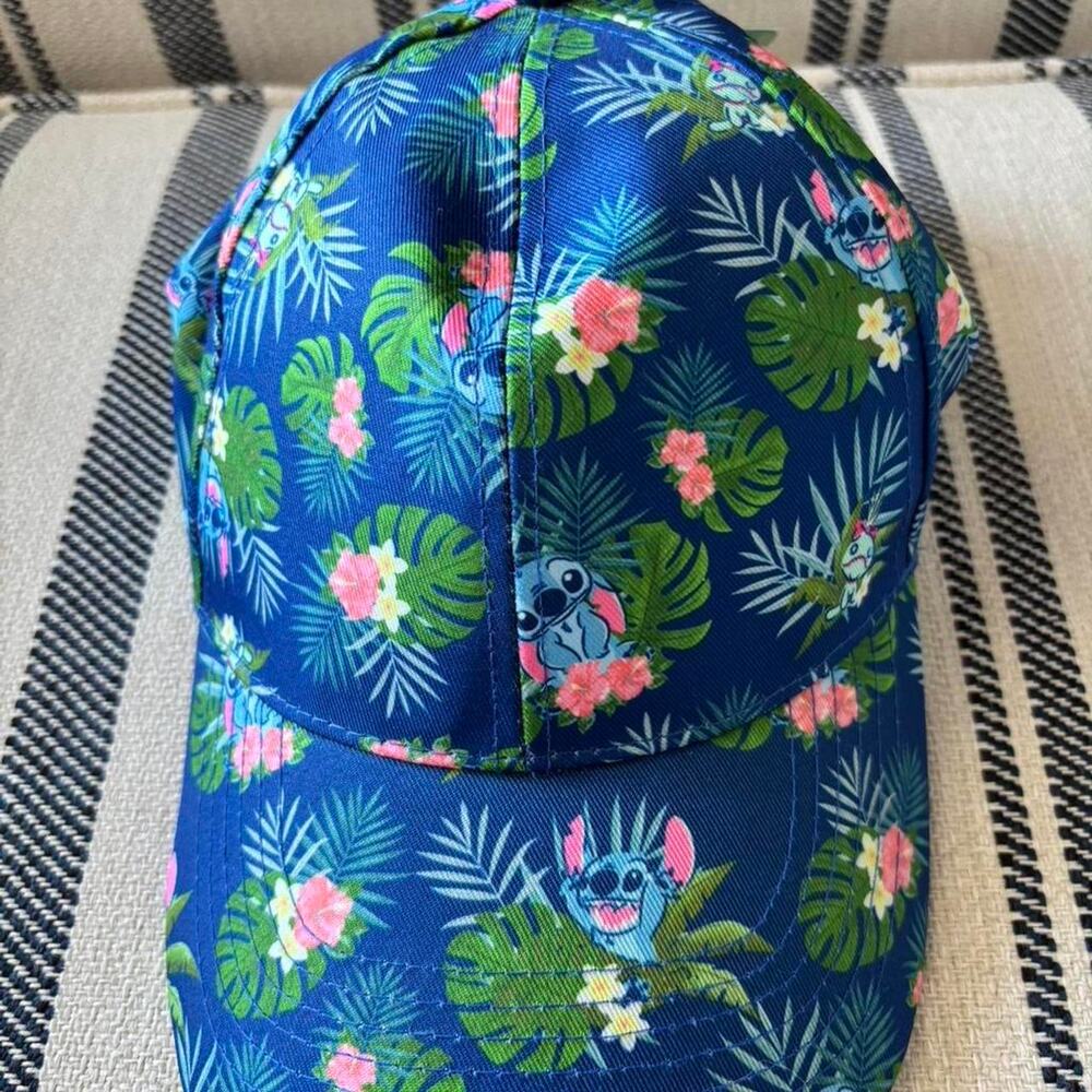 Stitch hawaiian blue baseball cap